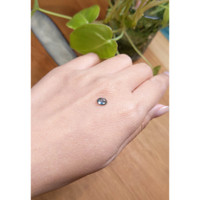 0.99 Ct. Greyish Blue Cabochon Sapphire from Montana Life Style