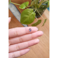 0.99 Ct. Greyish Blue Cabochon Sapphire from Montana Life Style