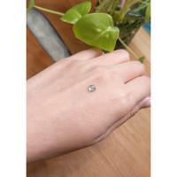 0.73 Ct. Bluish Green Cabochon Sapphire from Montana Life Style