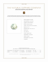 0.74 Ct. Yellowish Green Cabochon Sapphire from Montana Scan Report