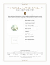 0.74 Ct. Yellowish Green Cabochon Sapphire from Montana Scan Report