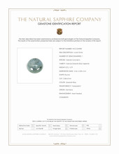 0.79 Ct. Greenish Blue Cabochon Sapphire from Montana Scan Report