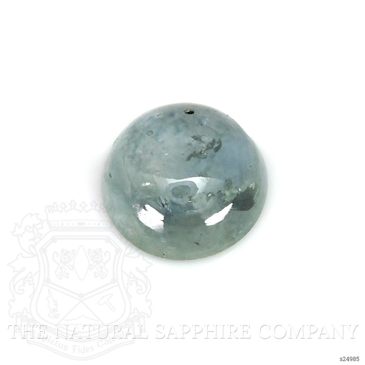 0.79 Ct. Greenish Blue Cabochon Sapphire from Montana