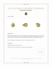 0.78 Ct. Bi Color Cabochon Sapphire from Montana Appraisal