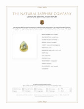 0.78 Ct. Bi Color Cabochon Sapphire from Montana Scan Report