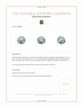 0.76 Ct. Bluish Green Cabochon Sapphire from Montana Appraisal