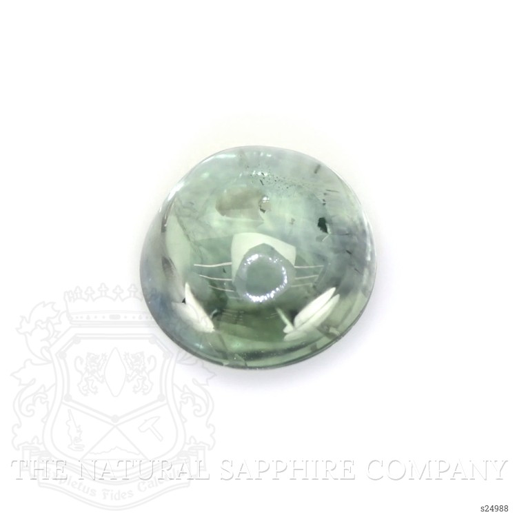 0.76 Ct. Bluish Green Cabochon Sapphire from Montana