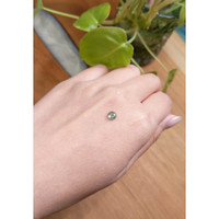 0.76 Ct. Bluish Green Cabochon Sapphire from Montana Life Style