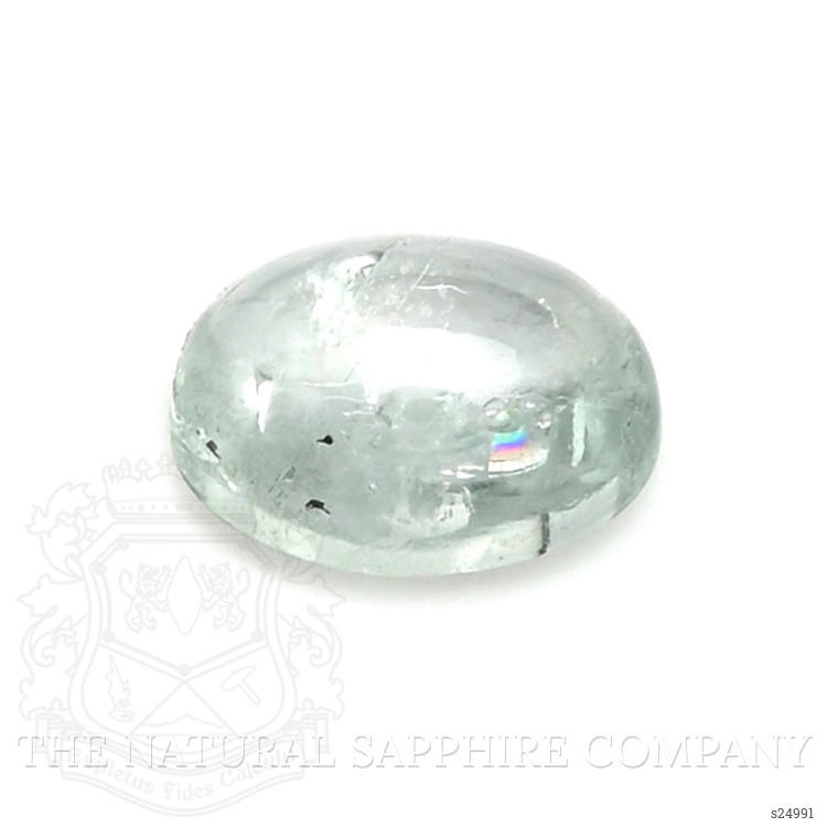 0.90 Ct. Green Cabochon Sapphire from Montana