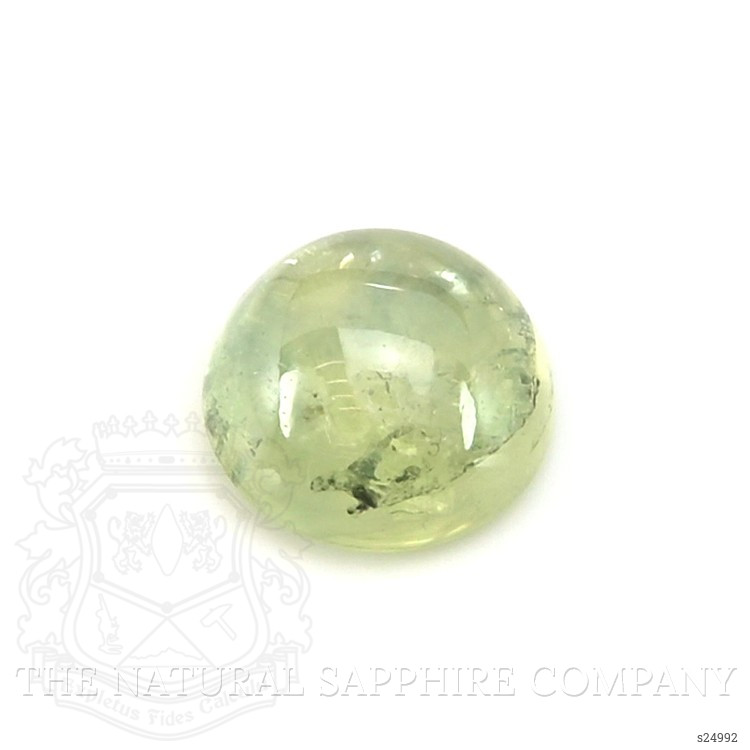 0.91 Ct. Yellowish Green Cabochon Sapphire from Montana