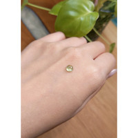 0.91 Ct. Yellowish Green Cabochon Sapphire from Montana Life Style