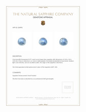 0.97 Ct. Blue Cabochon Sapphire from Montana Appraisal