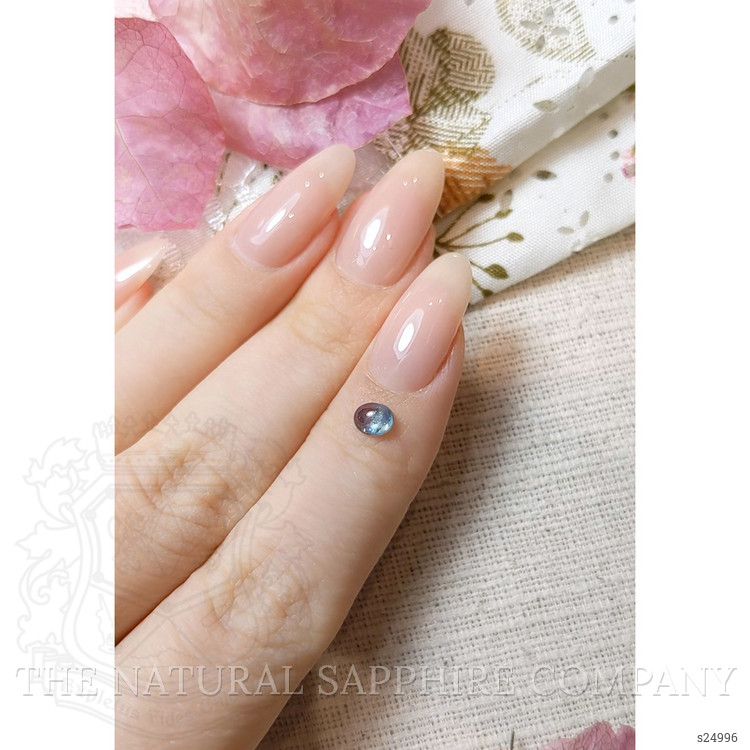 0.55 Ct. Blue Cabochon Sapphire from Montana