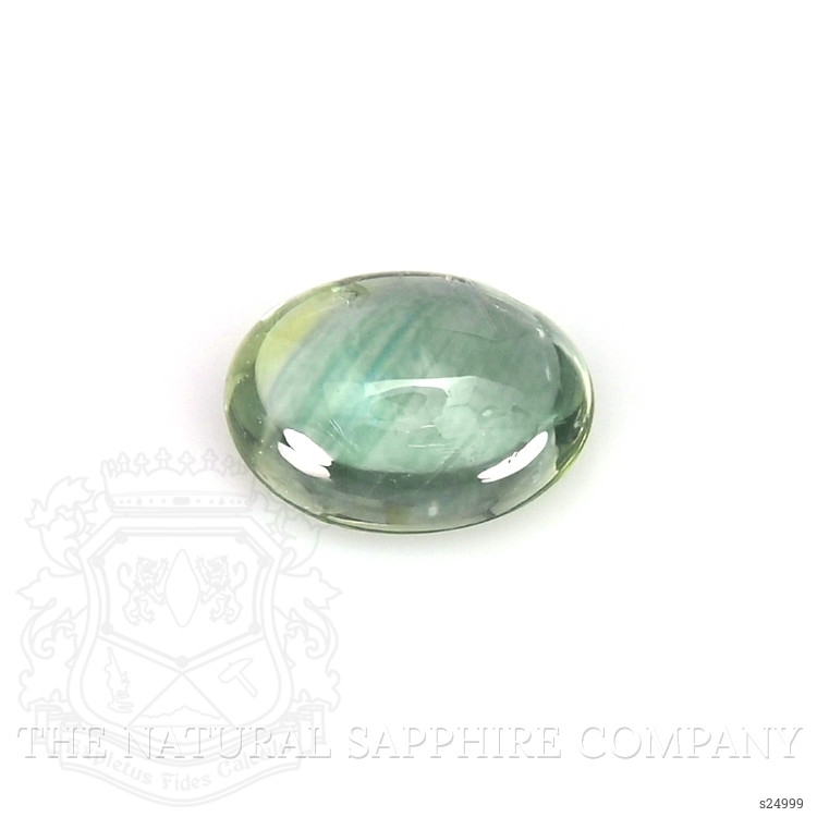 0.60 Ct. Yellowish Green Cabochon Sapphire from Montana