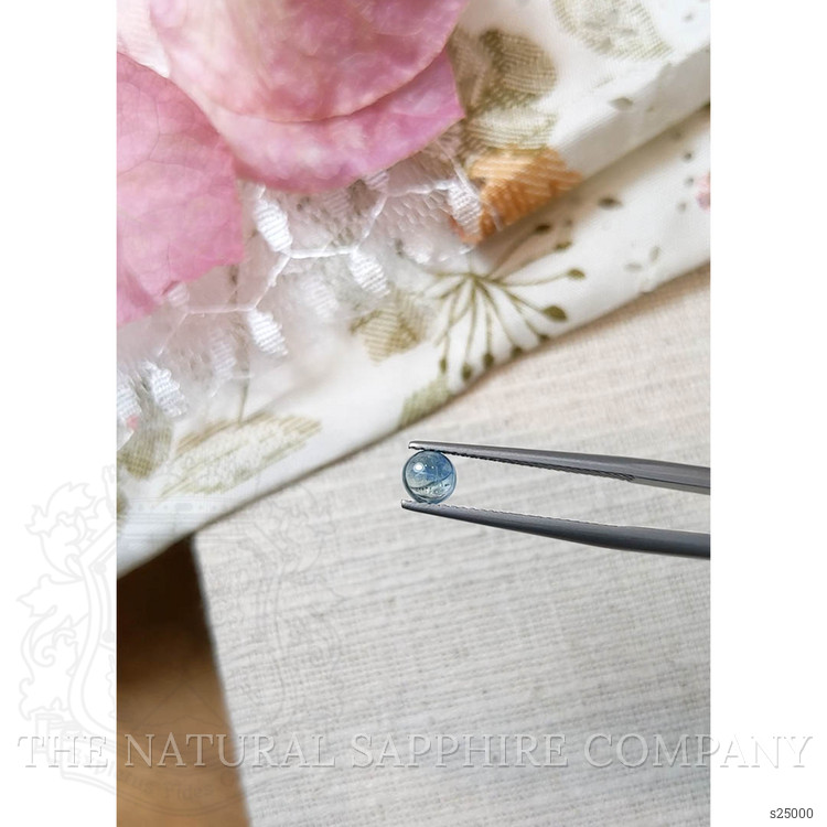 0.60 Ct. Greenish Blue Cabochon Sapphire from Montana