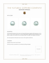 0.60 Ct. Bluish Green Cabochon Sapphire from Montana Appraisal