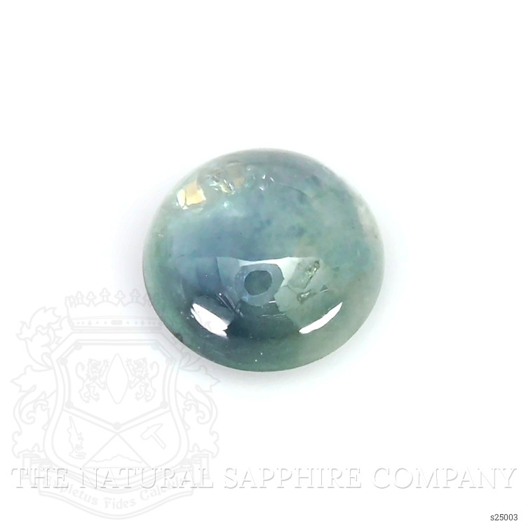 0.67 Ct. Greenish Blue Cabochon Sapphire from Montana