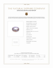 0.69 Ct. Bi Color Cabochon Sapphire from Montana Scan Report