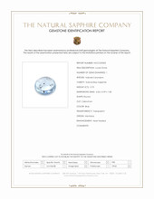0.70 Ct. Blue Cabochon Sapphire from Montana Scan Report