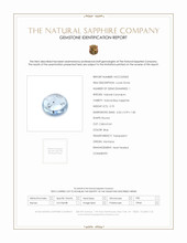 0.70 Ct. Blue Cabochon Sapphire from Montana Scan Report