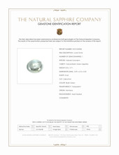 0.71 Ct. Bluish Green Cabochon Sapphire from Montana Scan Report