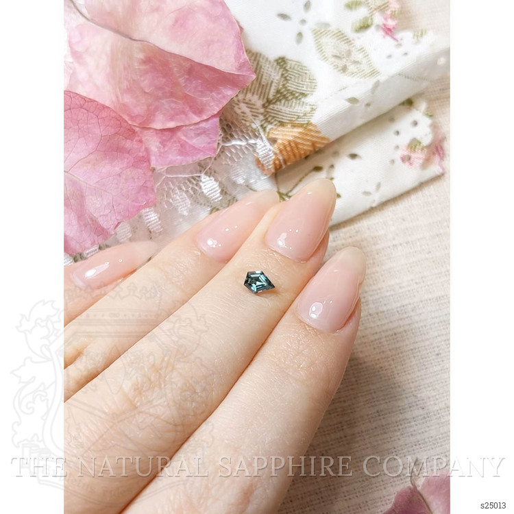 0.38 Ct. Bluish Green Sapphire from Montana