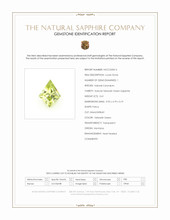 0.41 Ct. Yellowish Green Sapphire from Montana Scan Report