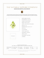 0.41 Ct. Yellowish Green Sapphire from Montana Scan Report