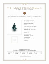 0.42 Ct. Bluish Green Sapphire from Montana Scan Report