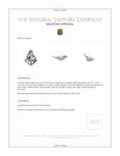 0.44 Ct. Grey Sapphire from Montana Appraisal
