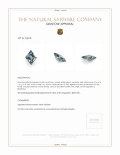 0.50 Ct. Sapphire from Montana Appraisal