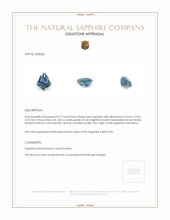 0.77 Ct. Blue Sapphire from Montana Appraisal