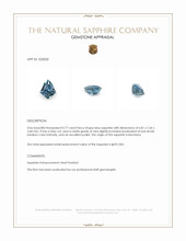 0.77 Ct. Blue Sapphire from Montana Appraisal