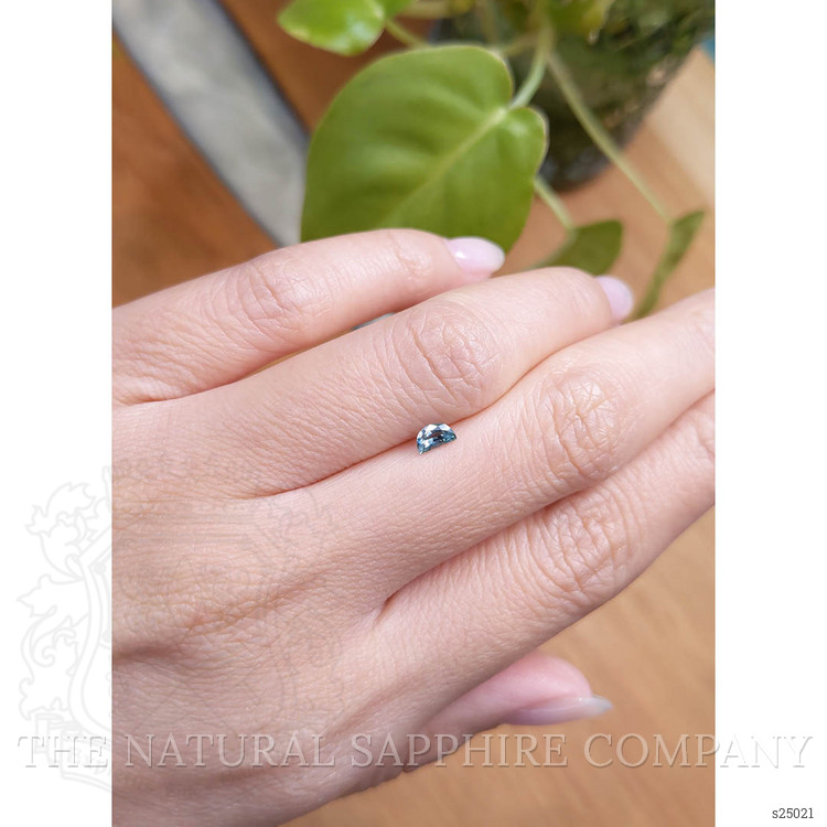 0.32 Ct. Greenish Blue Sapphire from Montana