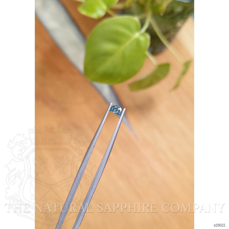 0.32 Ct. Greenish Blue Sapphire from Montana