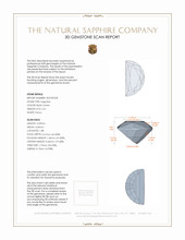 0.41 Ct. Bluish Green Sapphire from Montana 3 D Scan Report