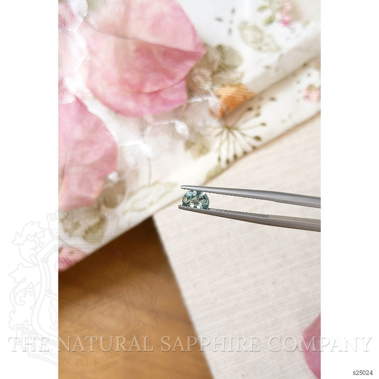 0.49 Ct. Bluish Green Sapphire from Montana