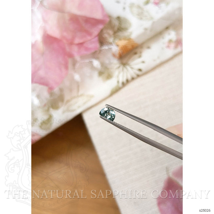 0.63 Ct. Bluish Green Sapphire from Montana
