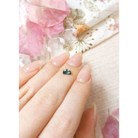 0.63 Ct. Bluish Green Sapphire from Montana Life Style