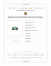 0.56 Ct. Green Sapphire from Montana Scan Report
