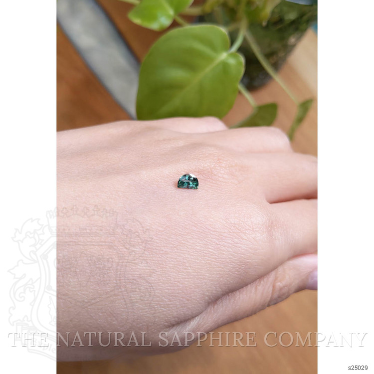 0.59 Ct. Green Sapphire from Montana