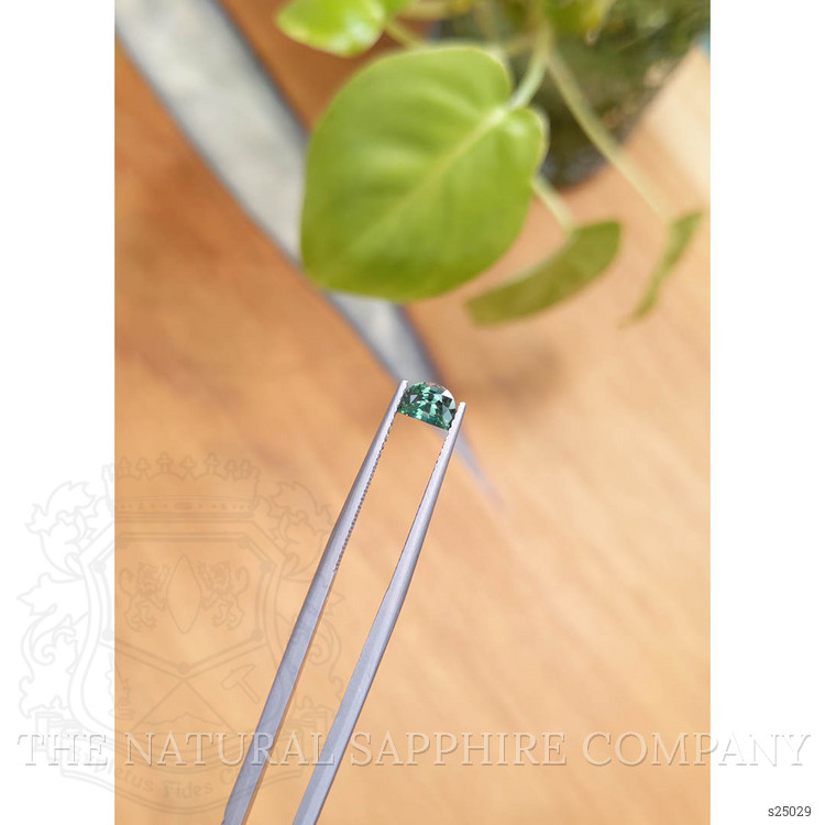 0.59 Ct. Green Sapphire from Montana