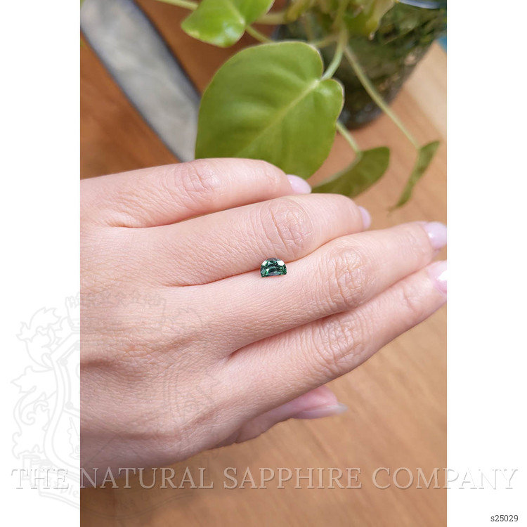 0.59 Ct. Green Sapphire from Montana