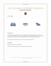 0.60 Ct. Blue Sapphire from Montana Appraisal