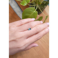 0.64 Ct. Bluish Green Sapphire from Montana Life Style