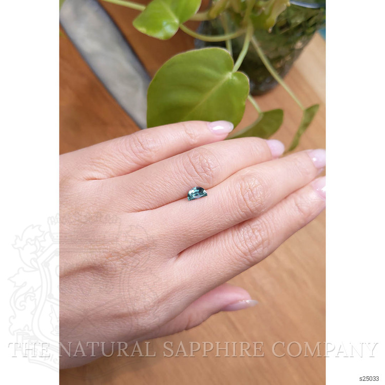 0.64 Ct. Bluish Green Sapphire from Montana