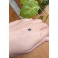 0.64 Ct. Bluish Green Sapphire from Montana Life Style