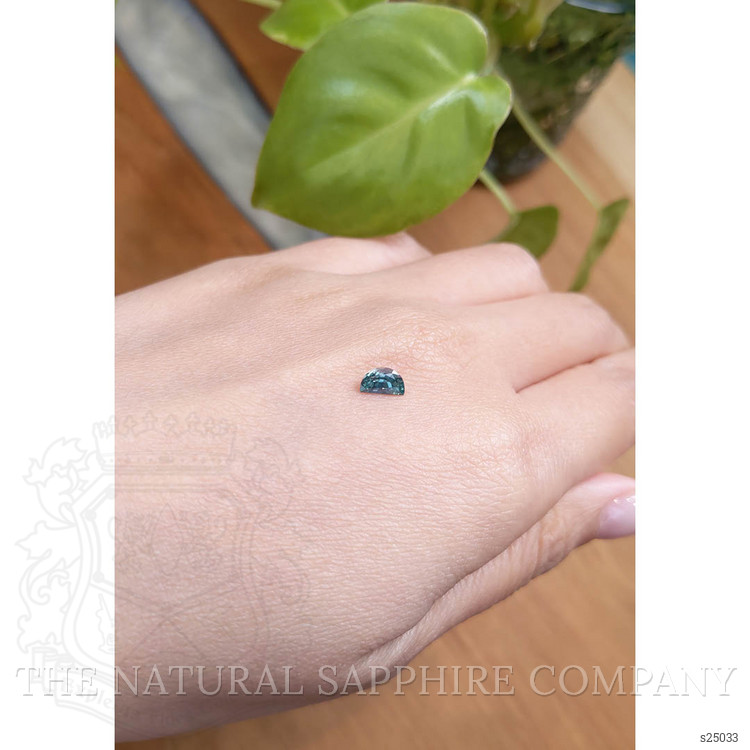 0.64 Ct. Bluish Green Sapphire from Montana
