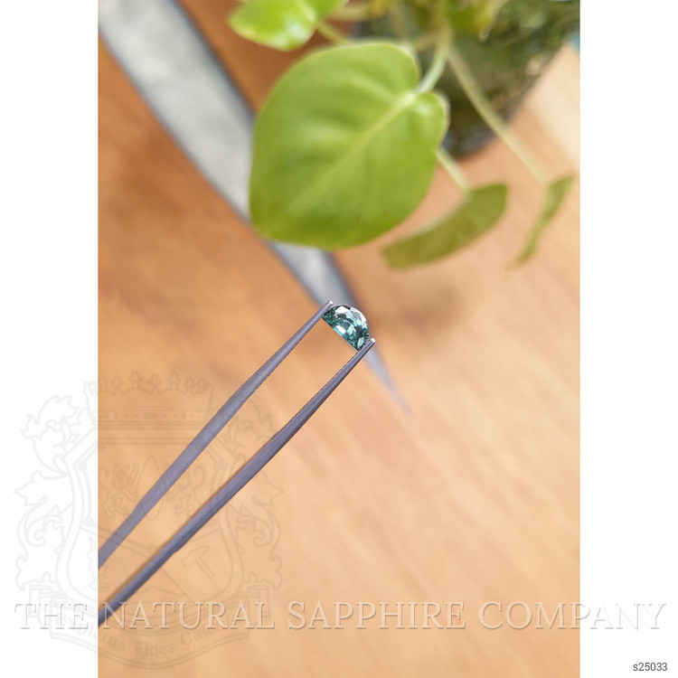 0.64 Ct. Bluish Green Sapphire from Montana