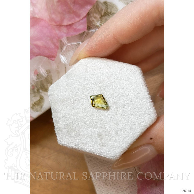 1.20 Ct. Greenish Yellow Sapphire from Montana